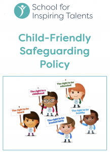 Image of child-friendly safeguarding leaflet